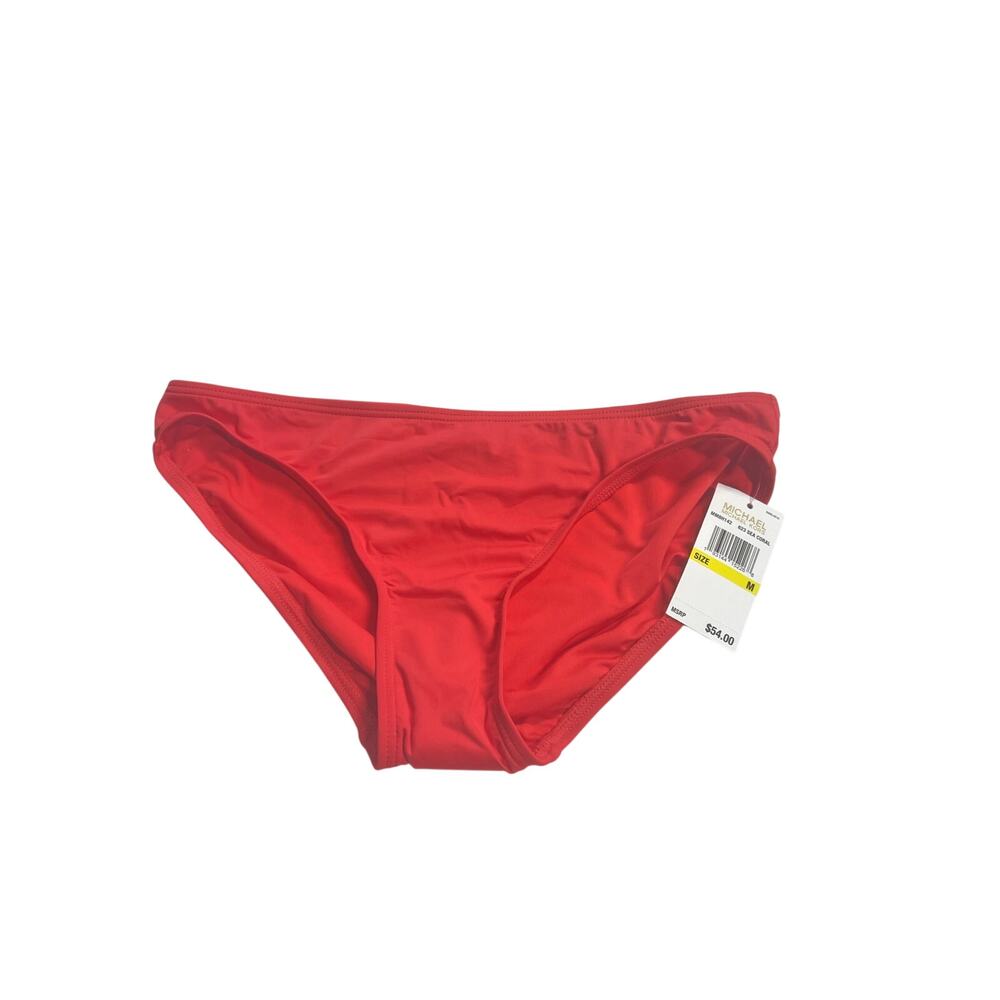 MICHAEL Michael Kors Classic Hipster Bikini Bottoms – Sea Coral | Size M | NWT - Picture 2 of 6